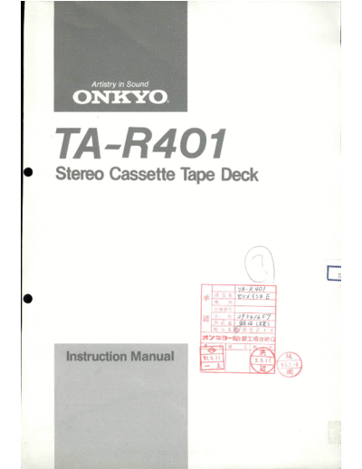 ONKYO hfe onkyo ta-r401 en  ONKYO Audio TA-R401 hfe_onkyo_ta-r401_en.pdf