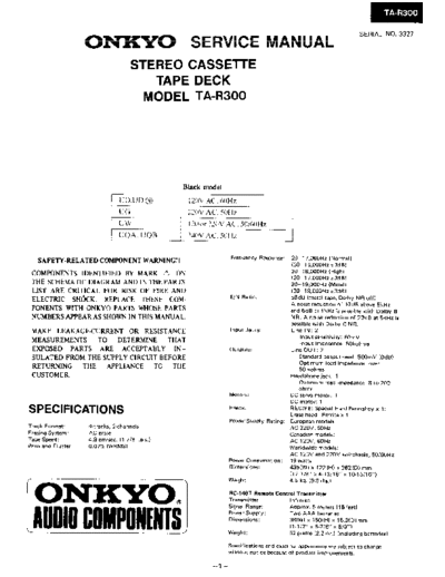 ONKYO hfe onkyo ta-r300 service  ONKYO Audio TA-R300 hfe_onkyo_ta-r300_service.pdf