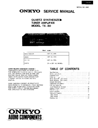 ONKYO TX-80  ONKYO Audio TX-80 TX-80.pdf