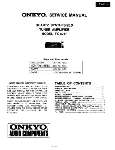 ONKYO tx8211sm 105  ONKYO Audio TX-8211 tx8211sm_105.pdf