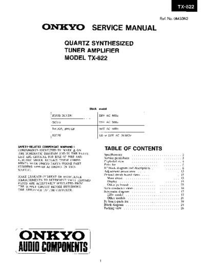 ONKYO hfe onkyo tx-822 service  ONKYO Audio TX-822 hfe_onkyo_tx-822_service.pdf