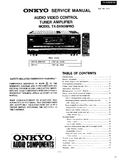 ONKYO TX-SV909pro  ONKYO Audio TX-SV909pro TX-SV909pro.pdf