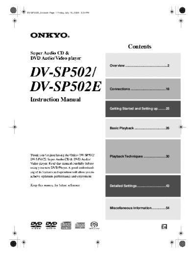 ONKYO dv-sp502 manual e  ONKYO DVD DV-SP502E dv-sp502_manual_e.pdf