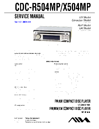 AIWA aiwa cdc-r504mp, cdc-x504mp service manual  AIWA Car Audio CDC-R504MP aiwa_cdc-r504mp,_cdc-x504mp_service_manual.pdf