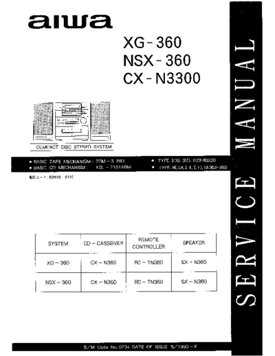 AIWA CX-N3300 NSX 360  AIWA Audio NSX-360 CX-N3300_NSX 360.pdf