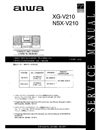 AIWA NSX-V210 XG-V220  AIWA Audio NSX-V210, NSX-V220 NSX-V210_XG-V220.pdf