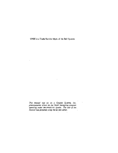 AT&T PWB UNIX Edition 1 Section 1 May77  AT&T unix PWB_UNIX PWB_UNIX_Edition_1_Section_1_May77.pdf