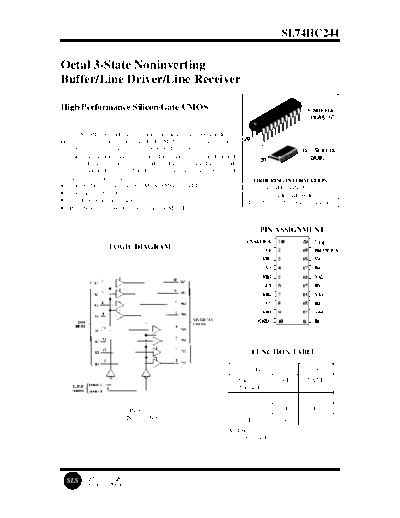 Advantest HC244 - Octal 3-State Noninverting Buffer - Line Driver - Line Receiver - System Logic Semiconductor  Advantest R3131 A-D_Block_PCB_Component_Datasheets HC244 - Octal 3-State Noninverting Buffer - Line Driver - Line Receiver - System Logic Semiconductor.pdf