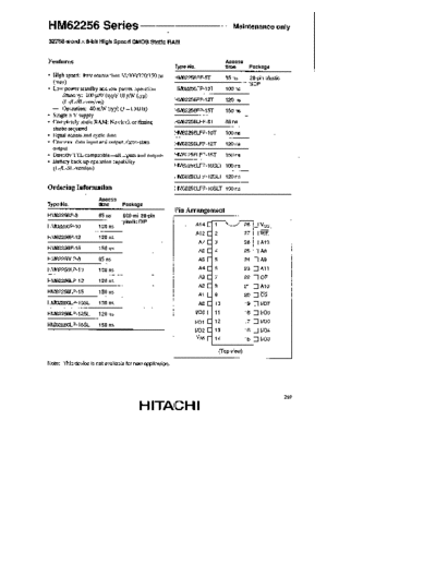 Agilent HM62256  Agilent 3458A pdf HM62256.pdf