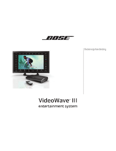 BOSE gebruikershandleiding-com (2)  BOSE Audio VideoWave III gebruikershandleiding-com (2).pdf