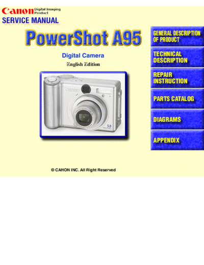CANON canon powershot a95 service manual 852  CANON Camera PowerShot_A95 canon_powershot_a95_service_manual_852.pdf