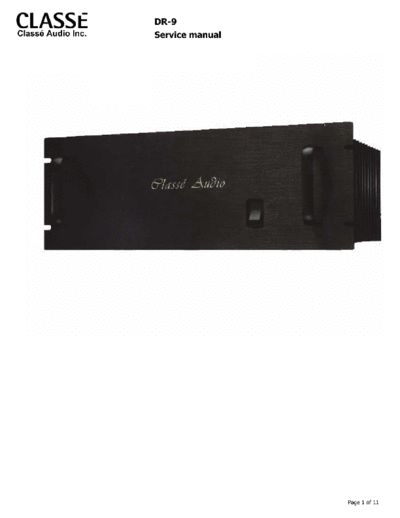 CLASSE AUDIO hfe   dr-9 service  CLASSE AUDIO Audio DR-9 hfe_classe_audio_dr-9_service.pdf