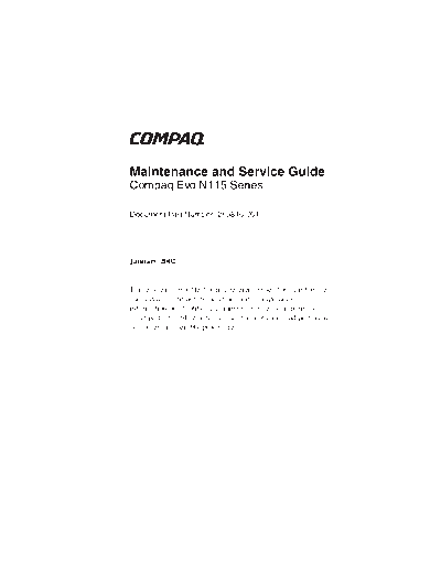 Compaq-HP Compaq Evo N115  Compaq-HP HP_COMPAQ Compaq Evo Compaq Evo N115.pdf