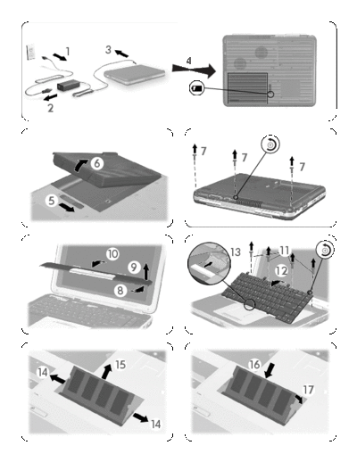 Compaq-HP REPLACING TOP MEMORY  Compaq-HP HP_COMPAQ HP COMPAQ SERIES REPLACING TOP MEMORY.pdf