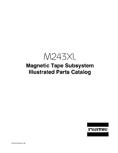 Fujitsu b02p-5280-0340a M243XL Parts Apr85  Fujitsu M243X b02p-5280-0340a_M243XL_Parts_Apr85.pdf
