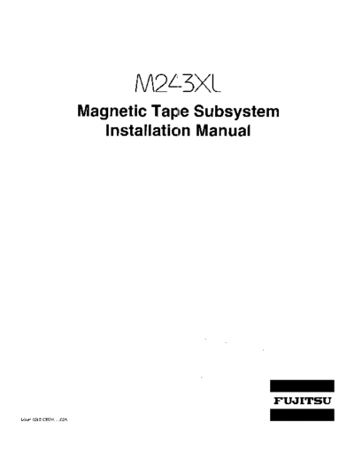 Fujitsu b03p-5280-0350a M243XL Inst Sep85  Fujitsu M243X b03p-5280-0350a_M243XL_Inst_Sep85.pdf