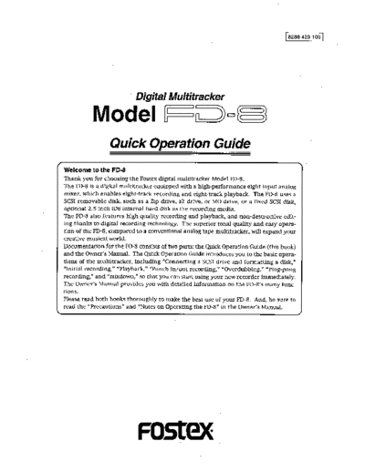FOSTEX hfe   fd-8 quick operation guide en  FOSTEX Audio FD-8 hfe_fostex_fd-8_quick_operation_guide_en.pdf