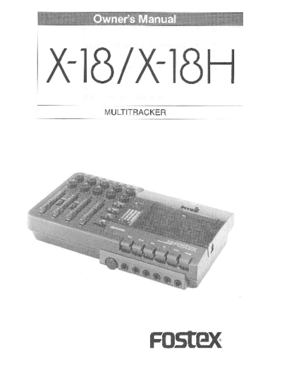 FOSTEX hfe fostex x-18 18h en  FOSTEX Audio X-18 hfe_fostex_x-18_18h_en.pdf
