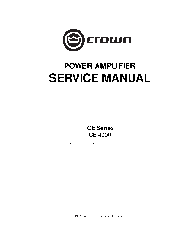 CROWN hfe crown ce-4000 service en  CROWN Audio CE-4000 hfe_crown_ce-4000_service_en.pdf