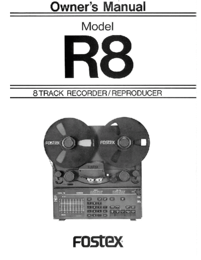 FOSTEX hfe   r8 en  FOSTEX Tape R-8 hfe_fostex_r8_en.pdf