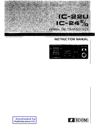 Icom IC22U IC24E-G user  Icom IC22U_IC24E-G_user.pdf