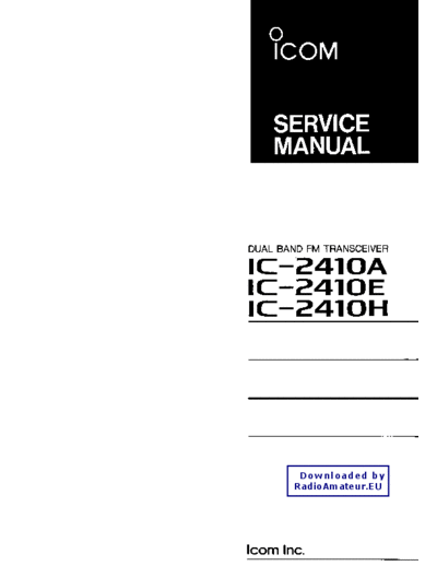 Icom IC2410 serv  Icom IC2410_serv.pdf