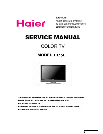 HAIER HAIER+HL15E  HAIER LCD HL15E HAIER+HL15E.pdf