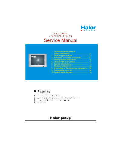 HAIER HAIER-25F99  HAIER TV 25F99 HAIER-25F99.pdf
