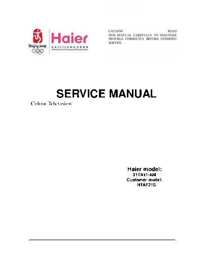 HAIER HAIER+21FA11-AM+TV-8888+HTAF21S  HAIER TV 21FA11 HAIER+21FA11-AM+TV-8888+HTAF21S.pdf