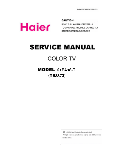 HAIER Haier-21FA18-T  HAIER TV 21FA18-T Haier-21FA18-T.pdf