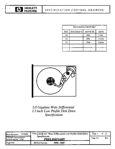 HP 0950-2605 2gb 3.5 Inch Wide Diff Jul94  HP disc scsi 0950-2605_2gb_3.5_Inch_Wide_Diff_Jul94.pdf