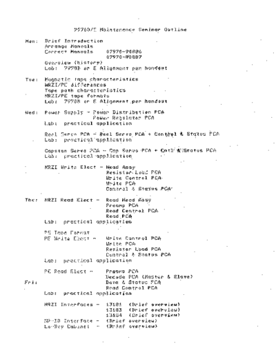 HP 7970 MaintCourseHandouts  HP tape 7970 7970_MaintCourseHandouts.pdf