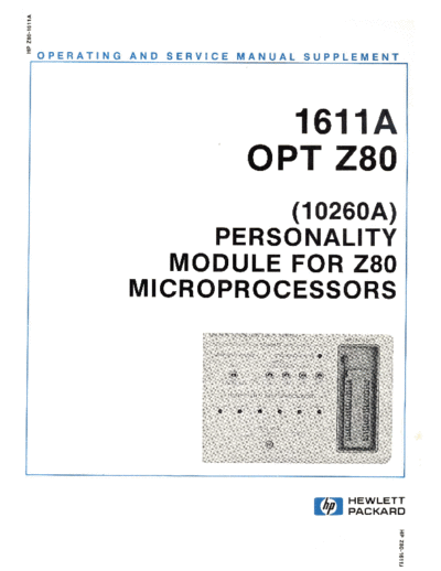 HP 10260-90902 Z80 Personality Sep79  HP te 1611 10260-90902_Z80_Personality_Sep79.pdf