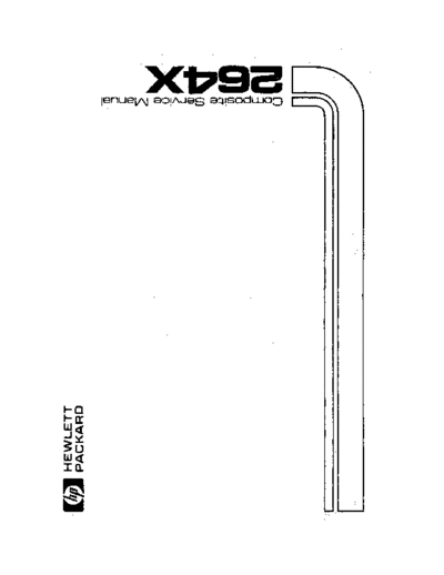 HP 02640-90170 264x Composite Service Manual May81  HP terminal 264x 02640-90170_264x_Composite_Service_Manual_May81.pdf