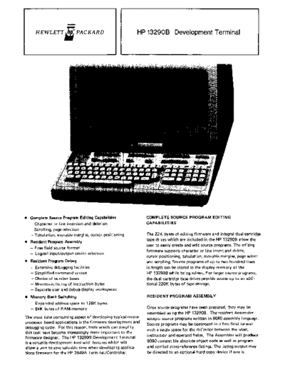 HP 5953-2009 13290B Development Terminal Brochure Mar79  HP terminal 264x 5953-2009_13290B_Development_Terminal_Brochure_Mar79.pdf