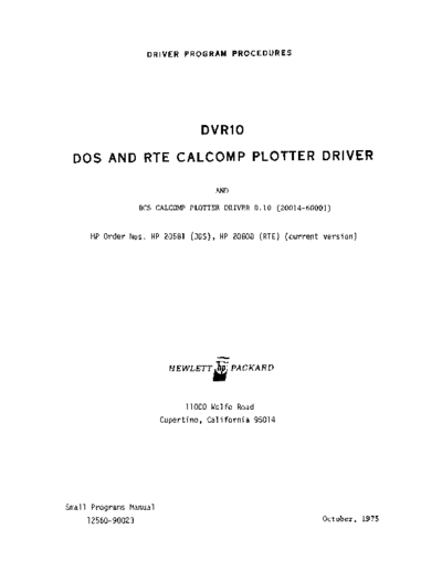 HP 12560-90023 Oct-1975  HP 1000 RTE-IVB 12560-90023_Oct-1975.pdf