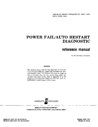 HP 02100-90216 Nov-1977  HP 1000 Diagnostics 02100-90216_Nov-1977.pdf