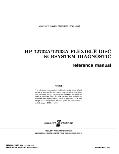 HP 12732-90003 Dec-1977  HP 1000 Diagnostics 12732-90003_Dec-1977.pdf