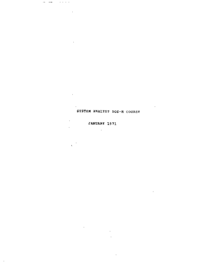 HP DOS-M SysAnalyCourse Jan71  HP 21xx dosm DOS-M_SysAnalyCourse_Jan71.pdf