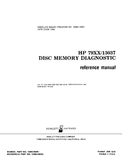 HP 12962-90001 Jan-1978  HP 1000 Diagnostics 12962-90001_Jan-1978.pdf