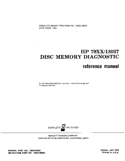 HP 12962-90001 13037diag Jan78  HP 21xx diag 12962-90001_13037diag_Jan78.pdf