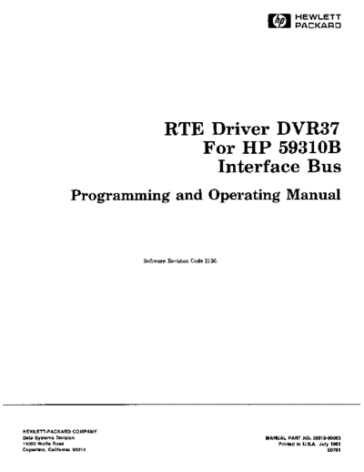 HP 59310-90063 Jul-1981  HP 1000 RTE-IVB 59310-90063_Jul-1981.pdf