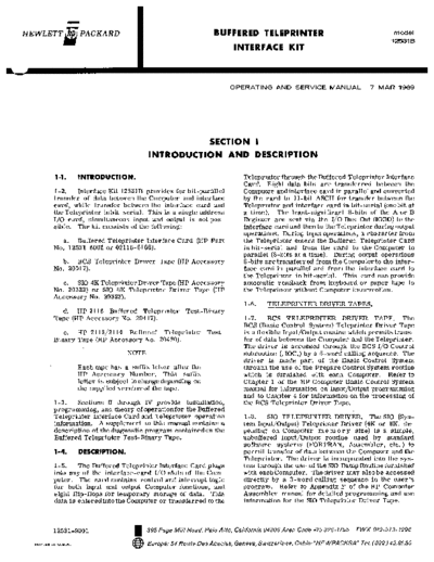 HP 12531B-9001 bufTTY Mar69  HP 21xx interfaces 12531B-9001_bufTTY_Mar69.pdf