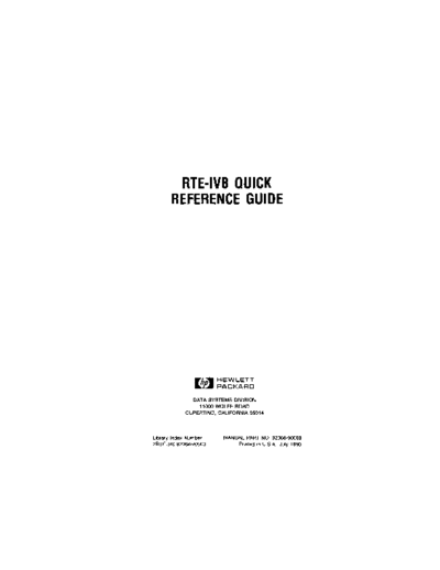HP 92068-90003 Jul-1980  HP 1000 RTE-IVB 92068-90003_Jul-1980.pdf