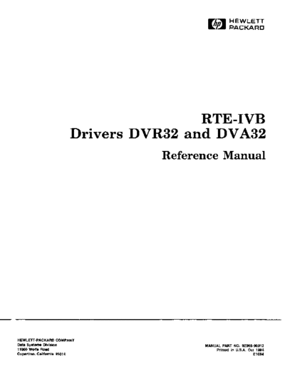 HP 92068-90012 Oct-1984  HP 1000 RTE-IVB 92068-90012_Oct-1984.pdf