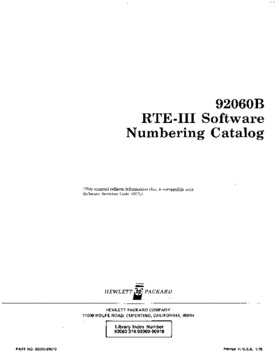 HP 92060-90019 Sw Numb Jan78  HP 21xx rteIII 92060-90019_Sw_Numb_Jan78.pdf