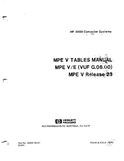 HP 32033-91047 MPE V Tables Manual Oct1991  HP 3000 mpeV 32033-91047_MPE_V_Tables_Manual_Oct1991.pdf
