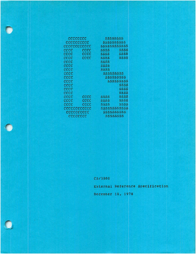 HP CS 3000 External Reference Specification Dec1978  HP 3000 cs3000 CS_3000_External_Reference_Specification_Dec1978.pdf
