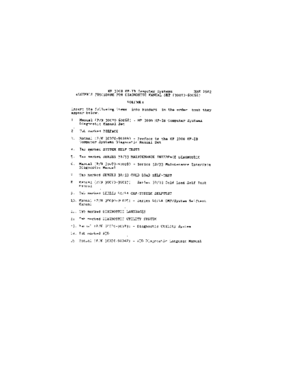 HP 30070-90044 HPIB Diags Vol1  HP 3000 diagnostics 30070-90044_HPIB_Diags_Vol1.pdf