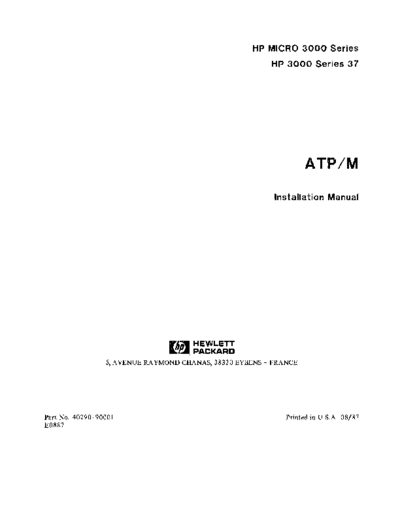 HP 40290-90001 ATP M Installation Manual Aug87  HP 3000 series37 40290-90001_ATP_M_Installation_Manual_Aug87.pdf